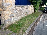 Trottoir enherbé